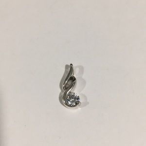 Sterling Silver Women's Small Cz 💎 Pendant